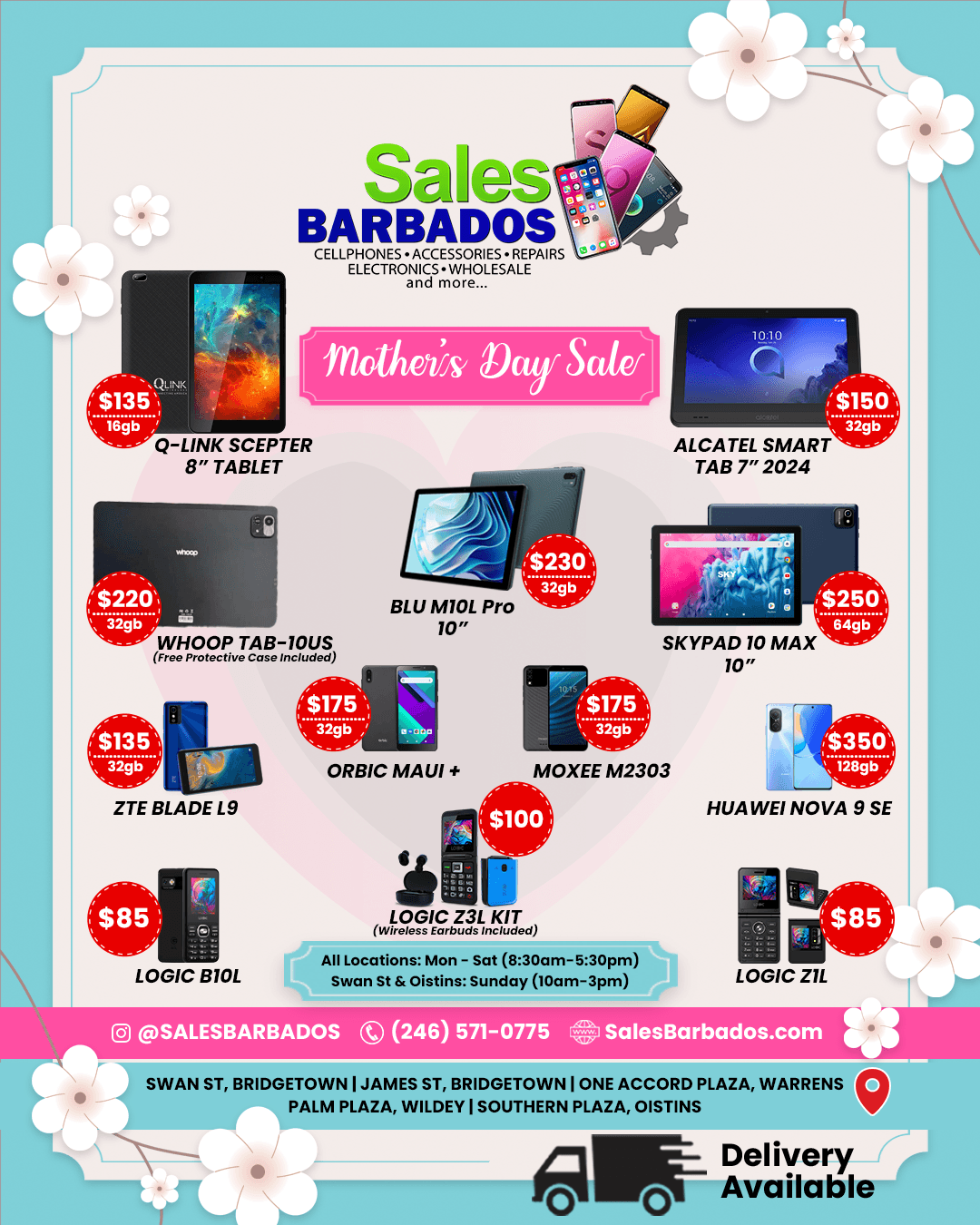 Sales Barbados — Mother's Day