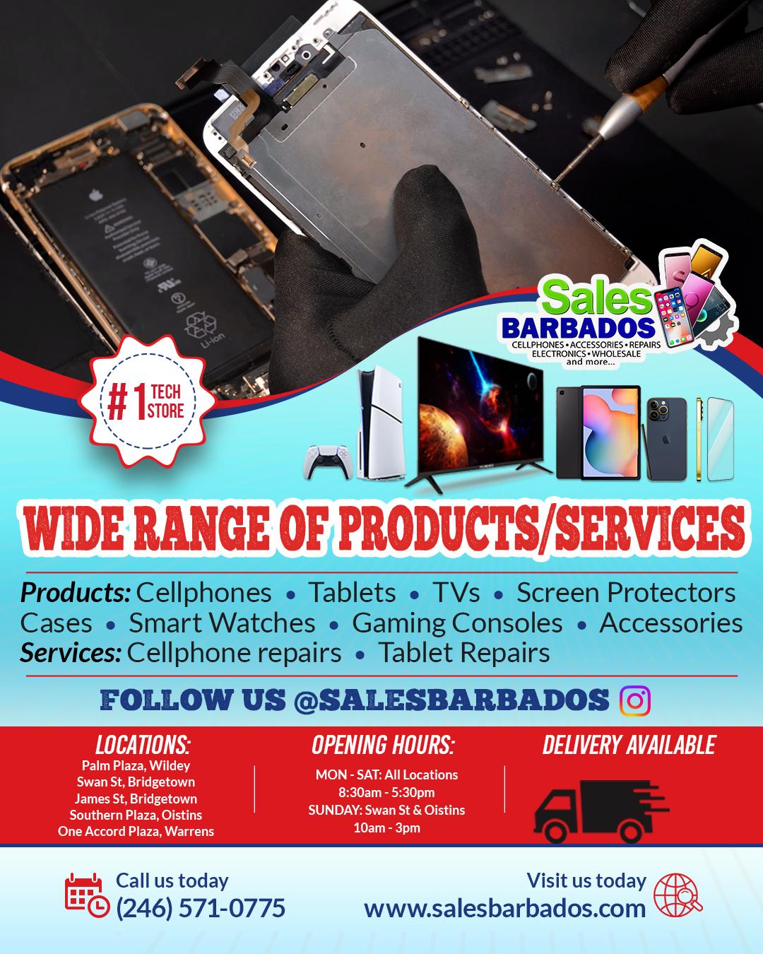 Sales Barbados — Products & Services